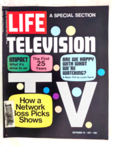 1971 LIFE Magazine September 10, TELEVISION A Special Section The First 25 Years - £18.92 GBP