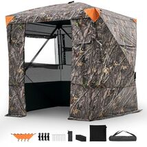 VEVOR Hunting Blind, 4-5 Person See Through Ground Blinds,  270 Degree Tent - $2,295.79 MXN