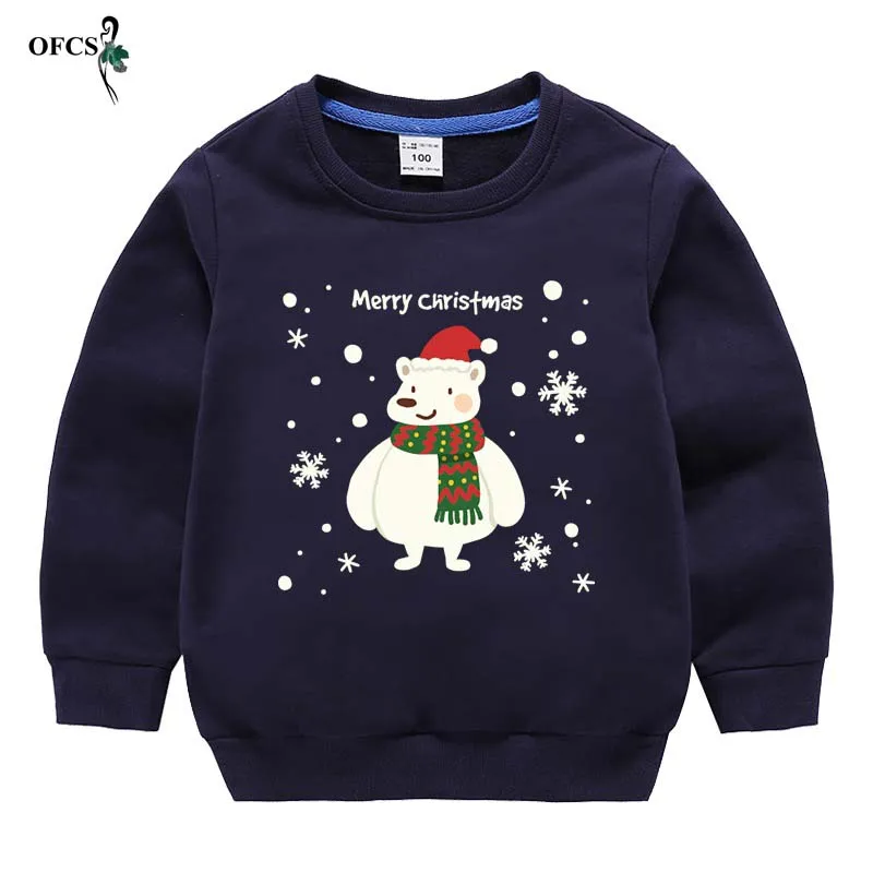 Children&#39;s Merry Christmas  Autumn Young Boy &amp; Girl Clothes  Print Long Sleeve T - £80.25 GBP