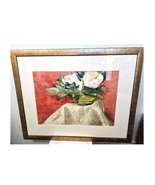 Brass Magnolia Painting Signed by Artist - €254,99 EUR