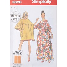 Simplicity UV5628OS 1970&#39;s Vintage Fashion Women&#39;s Caftan Sewing Pattern Kit, Co - £14.15 GBP