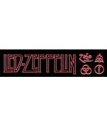 LED ZEPPELIN Custom Glossy Bumper Sticker - 10 L x 3 W - $11.62 CAD