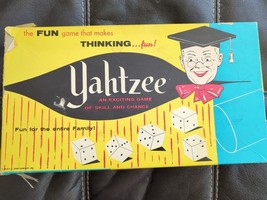Vintage 1956 Yahtzee Dice Game E.S.Lowe No. 950 Please See Pictures Not Complete - £9.67 GBP