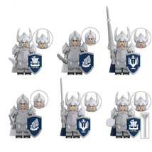 The Lord of the Rings Knights of Dol Amroth army 6pcs Minifigures Bricks Toys - $16.49