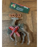 Elegance Christmas Ornament Medium Reindeer-Brand New-SHIPS SAME BUSINES... - £12.49 GBP