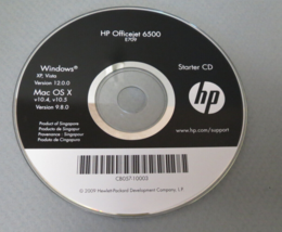 HP Officejet 6500 Starter Disc E709 Older Version Windows &amp; Mac - $7.69