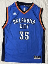 Adidas Oklahoma City Thunder Kevin Durant Jersey Youth Large Blue #35 NBA - $460.71 MXN