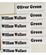 10 Iron-On Labels  Personalised  Tag Custom School Clothes Kids Uniforme PE - €2,09 EUR