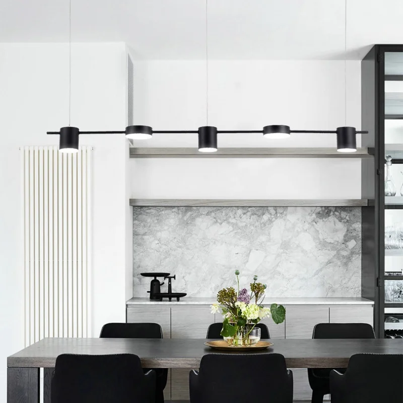 Modern Linear Chandelier Mid Century Dinning Room Light Fixture Adjustable  - $37.26+