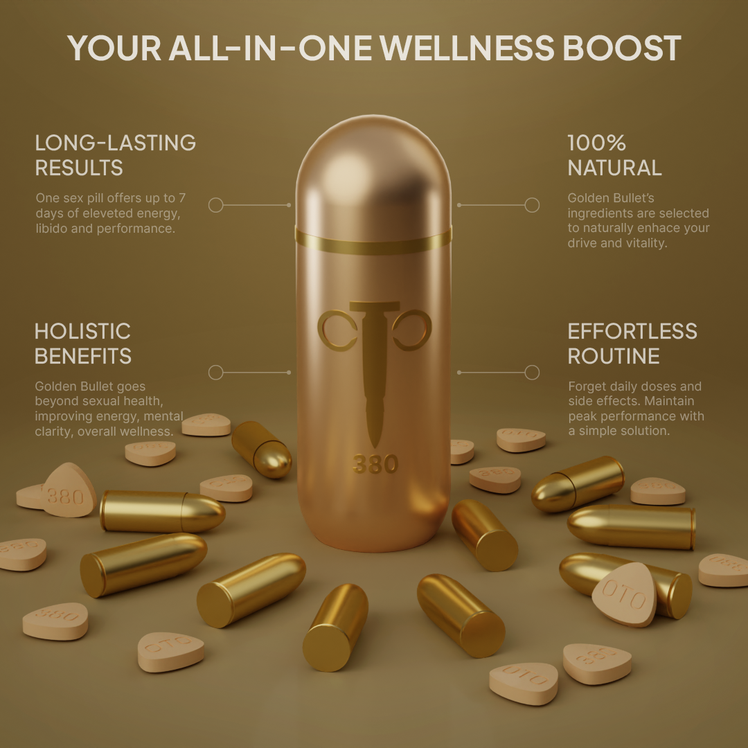 The Golden Bullet, 100% Natural Sex pills For Men ULTRA POTENT,4-7 DAY D... - $50.00