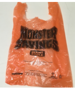 Giant Eagle grocery store vintage orange plastic bag monster savings gra... - $381.04 MXN