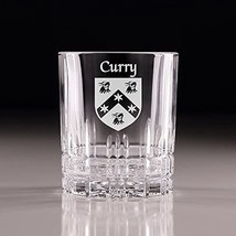 Curry Irish Coat of Arms Perfect Serve Cut Glass Tumbler - Set of 4 - $74.00