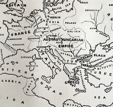 Map Of Caesars Roman Empire 1880 10 Kingdoms Victorian Woodcut Religious... - $49.99