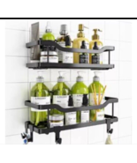 OMAIRA Shower Caddy, 2-Pack Adhesive Shower Organizer, No Drilling - $16.20 CAD