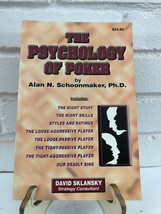 The Psychology of Poker by Alan N. Schoonmaker (2000, Trade Paperback) - £8.79 GBP