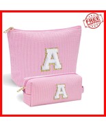 Portable Pink Cosmetic Bag with Initial Option - For Stylish Girls &amp; Women - $609.43 MXN