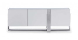 91" White Glass Frame Console Table - €2.708,65 EUR
