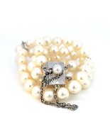 Mikimoto Estate Akoya Pearl 2 Strand Bracelet 7 5/8 in 5.85 mm M341 - $782.10