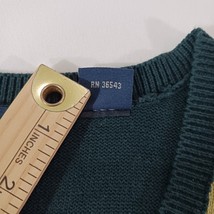 Izod Men's Green Cotton V-Neck Sleeveless Vest Size 2XL Measured Chest 51" image 4