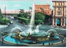 Italy Postcard Roma Rome Piazza Esedra Square - £2.25 GBP