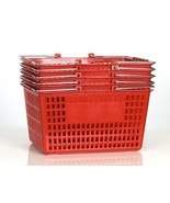 NEW Shopping Basket Set set of 6 red - $60.56