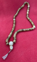Tantric Buddhist Carved Sacred Mala Prayer Beads From The Himalaya - $60.00