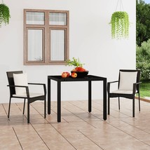 Garden Chair Black PE Rattan Standard Size Durable Garden Chair - $2,979.37 MXN
