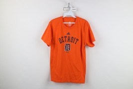 Y2K Adidas Boys Large Spell Out Detroit Tigers Baseball Jersey Knit T-Shirt - $24.70