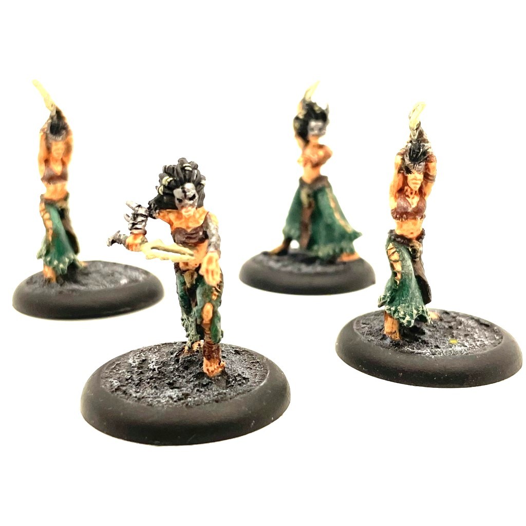 Tharn Bloodweavers 4 Painted Miniatures Circle of Orboros Hordes - $57.99