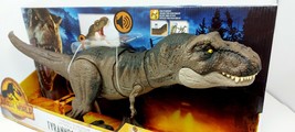 Jurassic World Dominion Tyrannosaurus Rex Thrash &#39;N Devour Figure NEW Dinosaurs  - £43.69 GBP