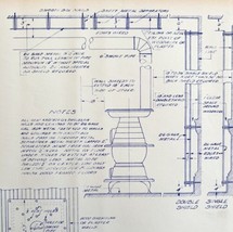 1943 Railroad Bangor Aroostook Stove Wood Work Protection Blueprint C3 D... - £174.94 GBP