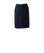 Lands End Women&#39;s Denim Skirt Dark Indigo Wash New - $475.79 MXN