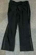 ADJUSTABLE UNHEMMED CUSTOMIZABLE TUXED0 PANTS BLACK WAIST 32 33 34 35 36... - $701.25 MXN