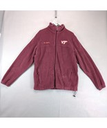 Columbia Virginia Tech Full Zip Fleece Jacket Men&#39;s L VT Burgundy Sports... - €31,06 EUR