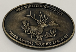 SJ03122 **Nra Whittington Center Third Annual Trophy Elk Hunt** Belt Buckle - £13.83 GBP