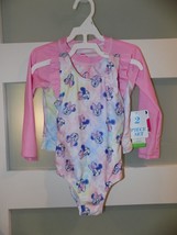 Disney Junior Minnie Tie-Dye Swimsuit &amp;Rash Guard Shirt Size 3T Girl&#39;s NEW - £24.50 GBP