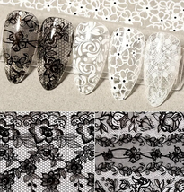 INSTANT FOIL Lace Flower Design 10 Rolls Case image 3