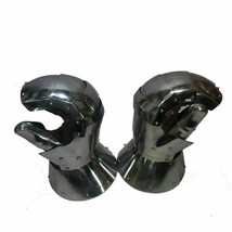 Medieval Reenactment SCA Milanese Gauntlets 16G Steel Mitten LARP Functi... - $112.70