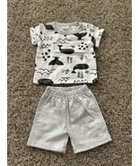 Chick Pea Brand Whales 2 pcs set shorts 0-3 months Baby Boy Gray/White - €8,14 EUR