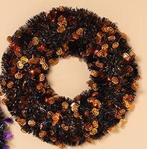 Gerson wreath  fall Halloween  16” pumpkins orange black - $564.51 MXN