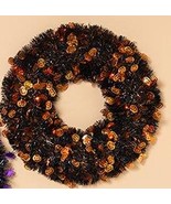 Gerson wreath  fall Halloween  16” pumpkins orange black - $29.99