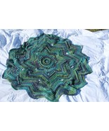 Peacock Tails Galaxy Baby Blanket/Lap Quilt - £494.77 GBP