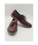 JOHNSTON &amp; MURPHY Brown Leather Crepe Sole Oxfords Men&#39;s Sz. 8.5 M - €25,86 EUR