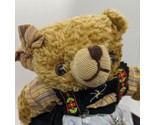 Vintage 12&quot; Bavarian Tradition Made In Germany Bear Apron Necklace Plush - £60.27 GBP