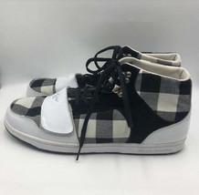 Creative Recreation Men&#39;s Black White Plaid High Top Sneakers Size 13 Shoes - $42.55