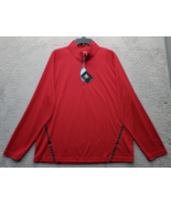 Ahead Activewear Top Mens XL Red Extreme Stretch Loose Fit Mock Neck Qua... - $44.82 CAD