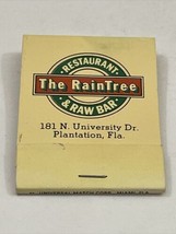 Vintage Matchbook Cover  The Raintree Restaurant &amp; Raw Bar  Plantation Fl  gmg - £10.05 GBP