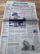 January 20 1991 Middlesex News front section only Iraq war Scuds Patriot... - £11.35 GBP