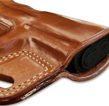 Fits WALTHER Creed 9mm 4”BBL Pancake Leather Belt Holster With 3 Slot #1339# RH image 3