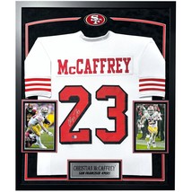 Christian McCaffrey Autographed San Francisco 49ers Jersey Framed BAS Signed - £1,698.59 GBP